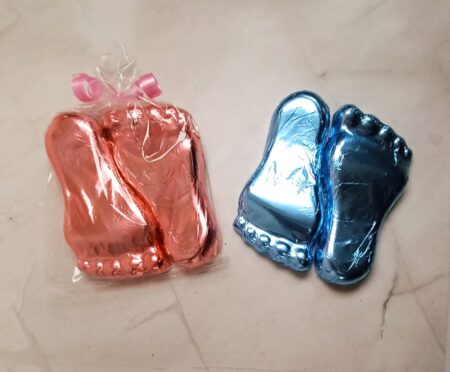Foiled Baby Feet (2 pack)
