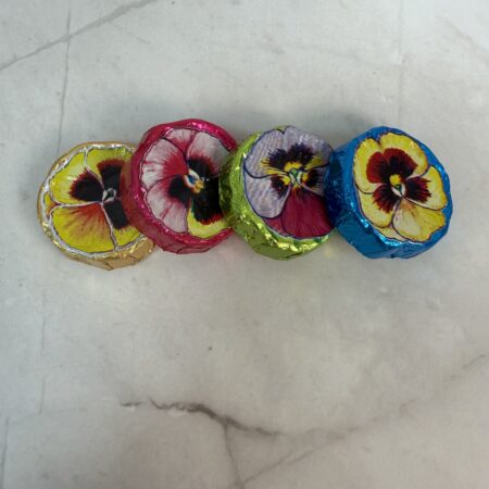 4~ Chocolate Pansies