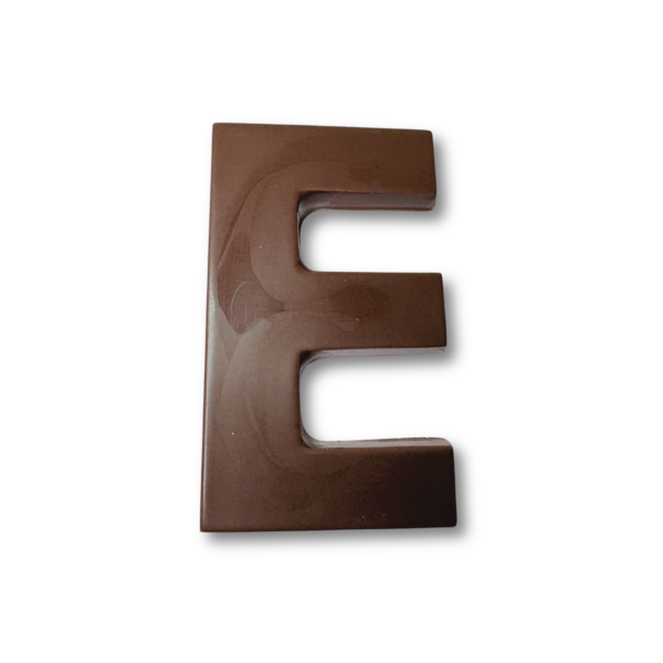 Chocolate letter E