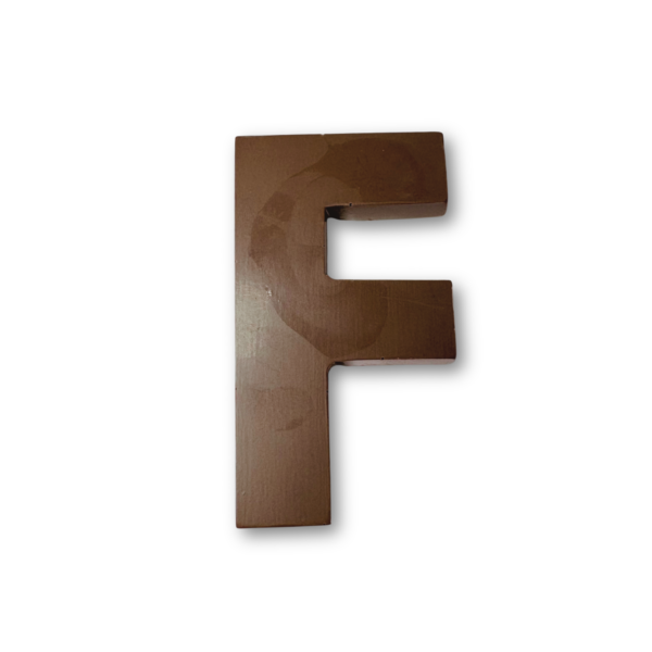 Chocolate letter F