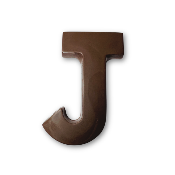 Chocolate letter J