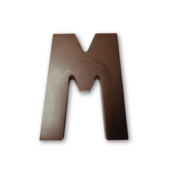 Chocolate letter M