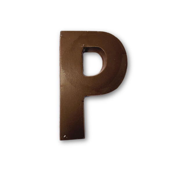Chocolate letter P