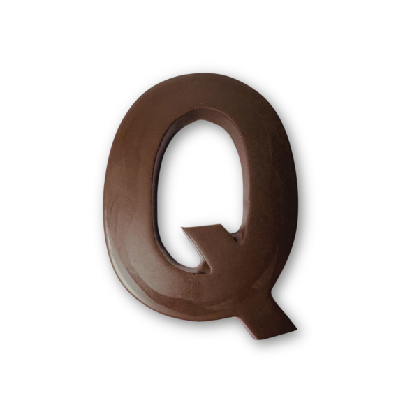 Chocolate letter Q