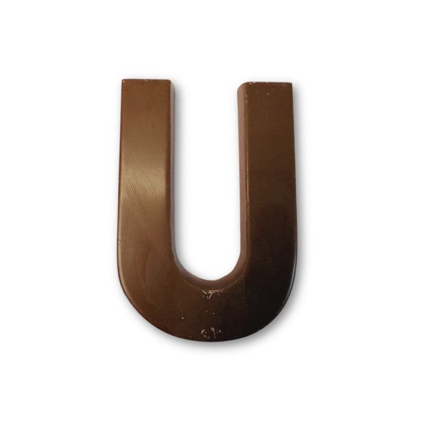 Chocolate letter U