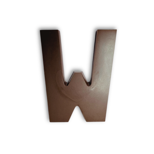 Chocolate letter W