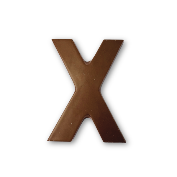 Chocolate letter X