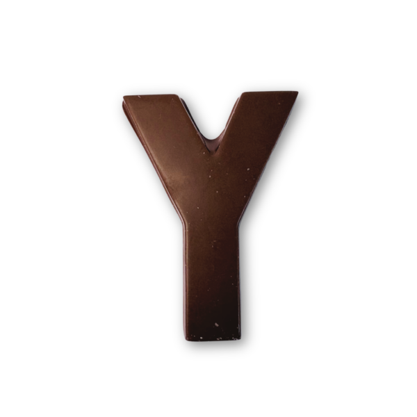 Chocolate letter Y